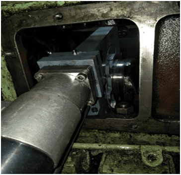 Crankshaft Grinding of Auxiliary Engine