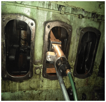 Crankshaft Repair Equipment of MAN 7L 23/30 H Engine on Board a Vessel