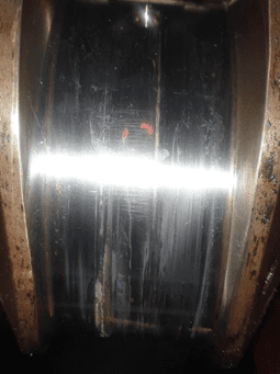 Onsite repair of damaged crankshaft of MAK 8 M20