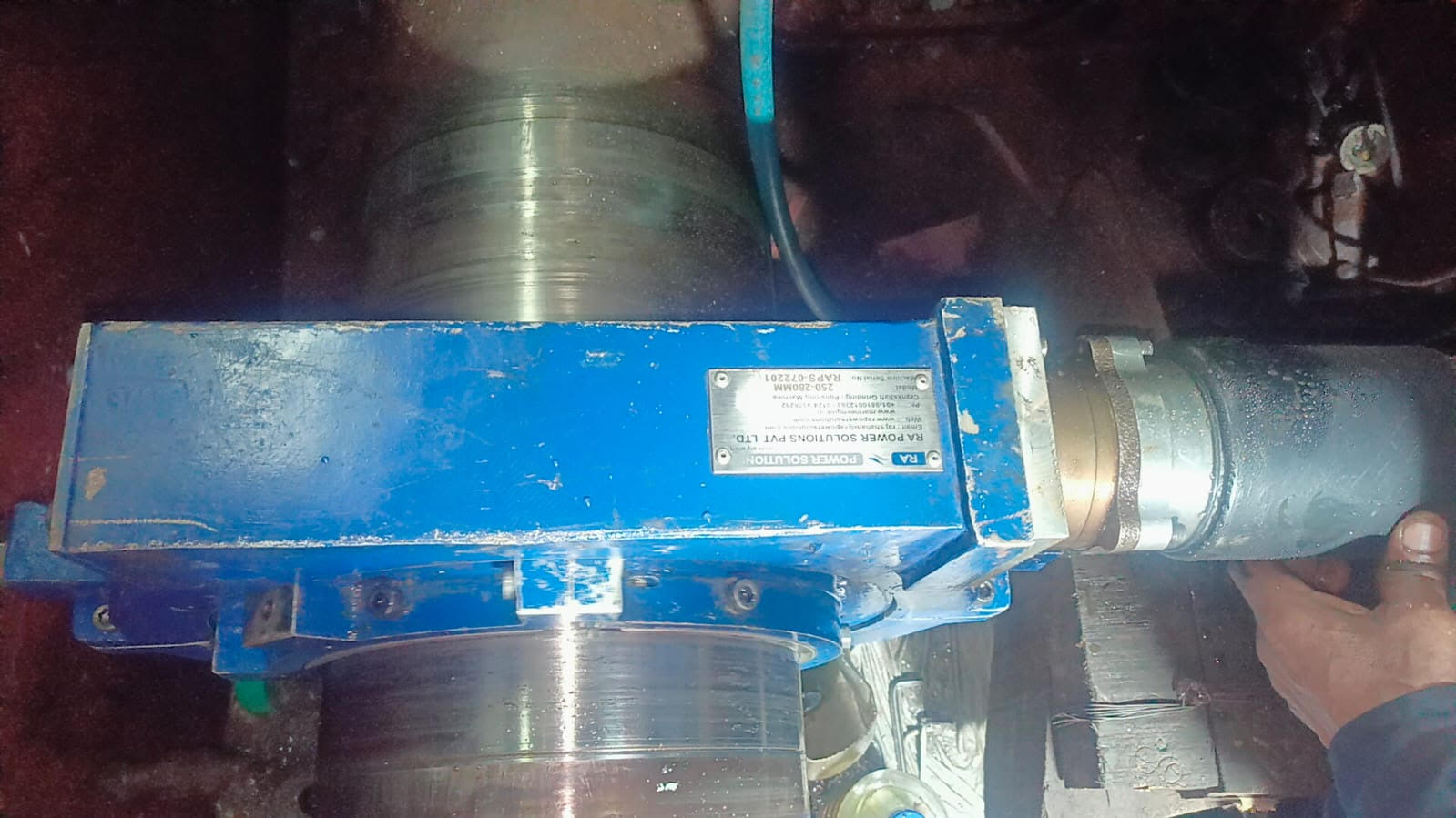 Onsite Repair of Crankshaft of YANMAR Diesel Engine 6N18AL-DV 450 kva