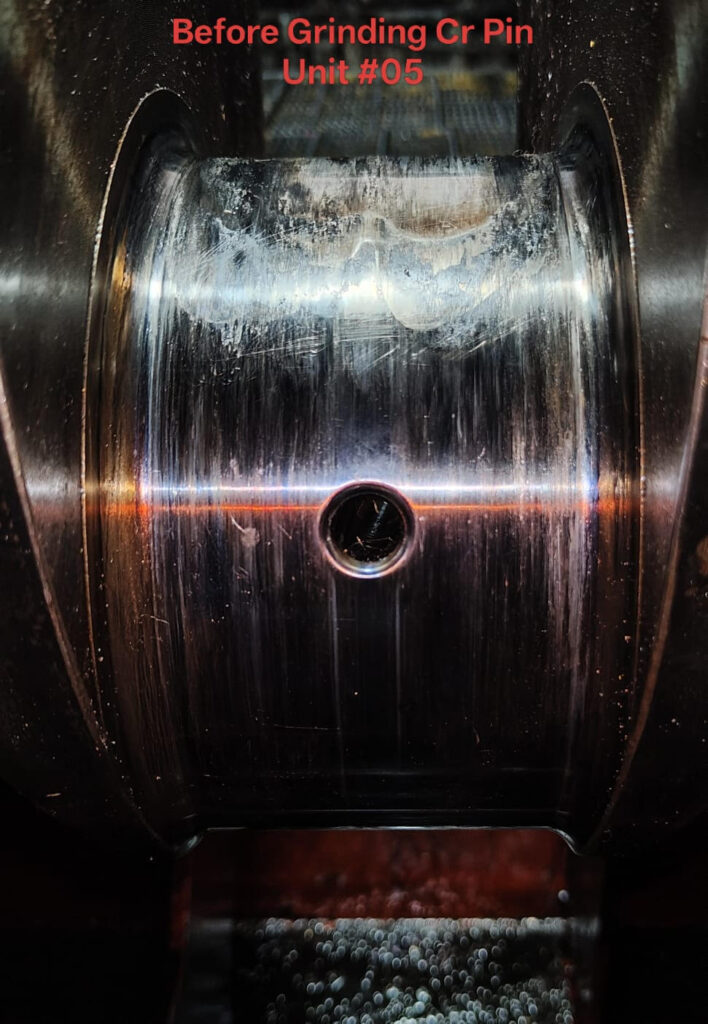 Daihatsu 6DK-20 Crankpin Before Grinding
