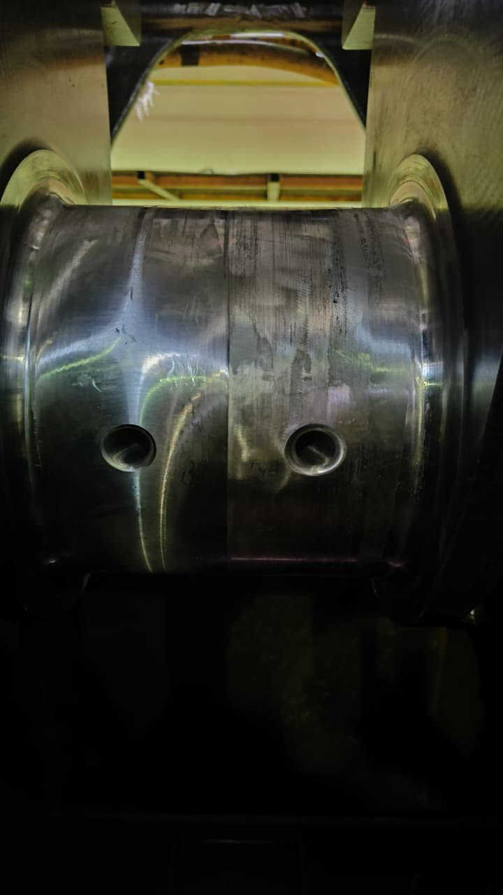 Caterpillar G3616 Crankshaft Repair in Tehran, Iran