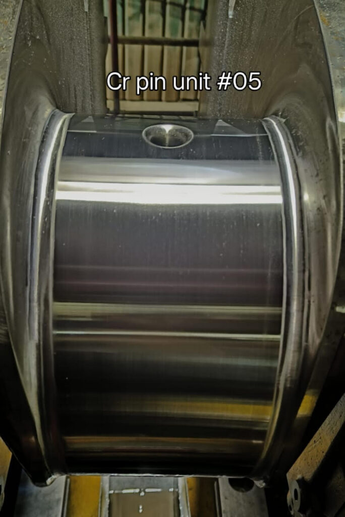 Insitu crankshaft grinding and polishing of MAK-1 8CM32C