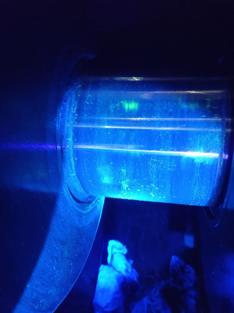 Magnetic Particle Inspection Test of RUSTON 12RKCZ Engine for Crack detection