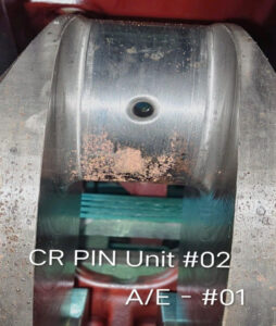 MAK 6M20 Auxiliary Engine Crankpin Having Deep Scoring Marks