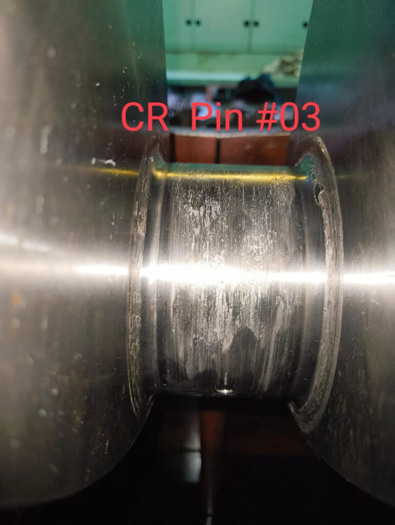 MAN B&W 5L16/24 Auxiliary Engine Crankpin Having Line Marks