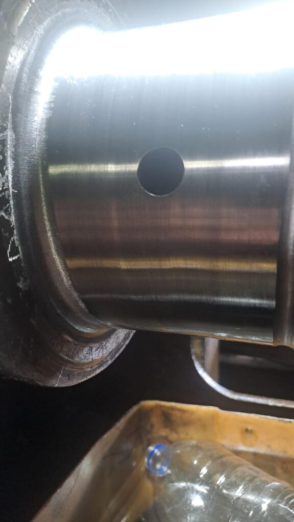 Locomotive Engine YDM4 ALCO 251 Crankpin after polishing