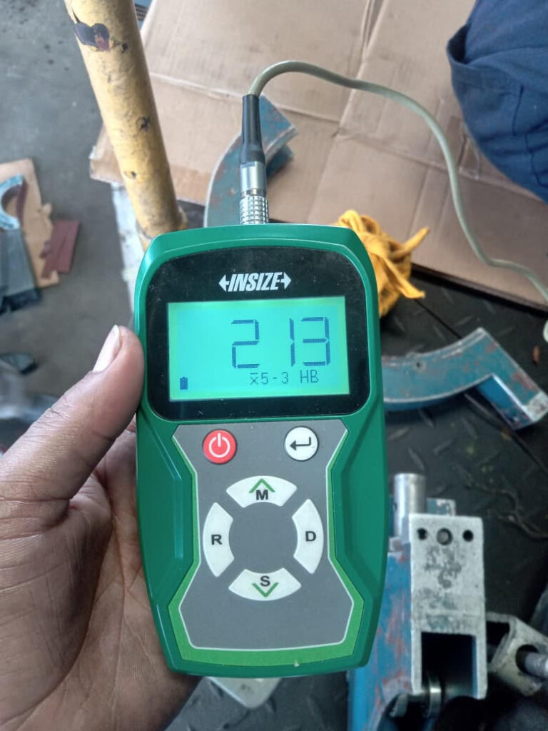 Hardness Test of Crankpin of Locomotive Engine YDM4 ALCO 251