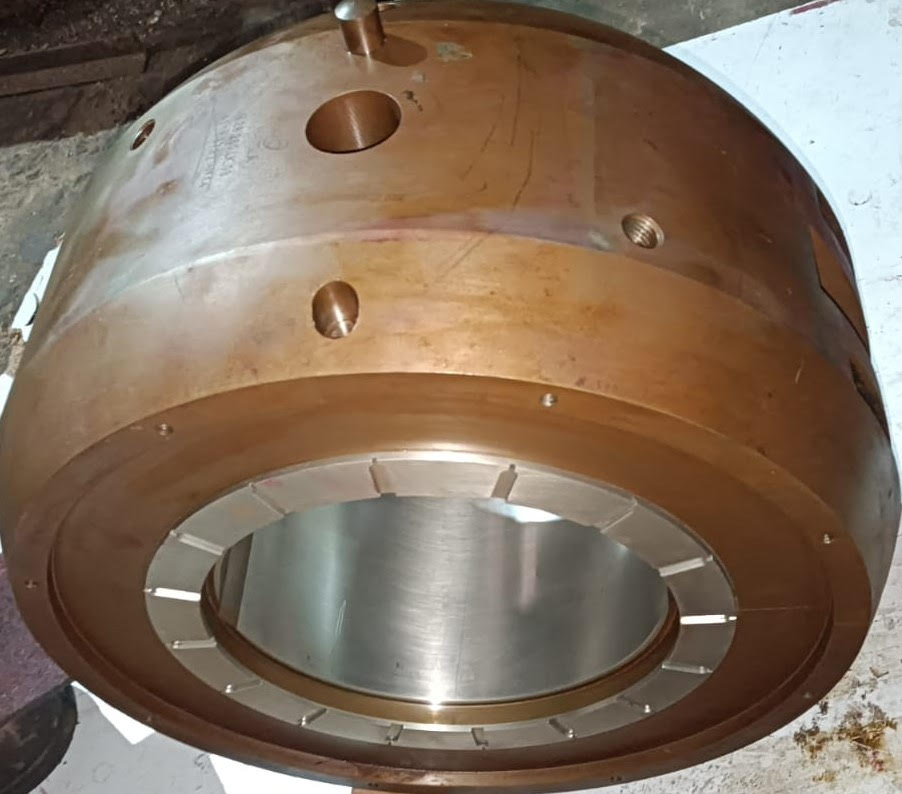 Wärtsilä Alternator (Generator) Bearing After Babbitt White Metal Rebabbitting
