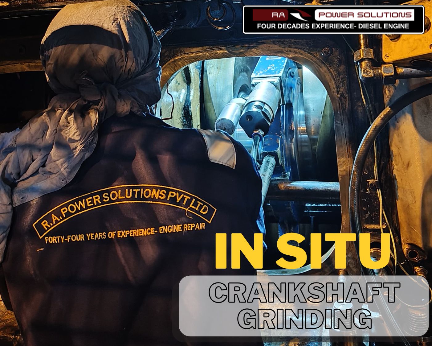In Situ Crankshaft Grinding | Marine Engine Crankshaft Inspection, Crack Detection, Repair, Reconditioning and Machining Process